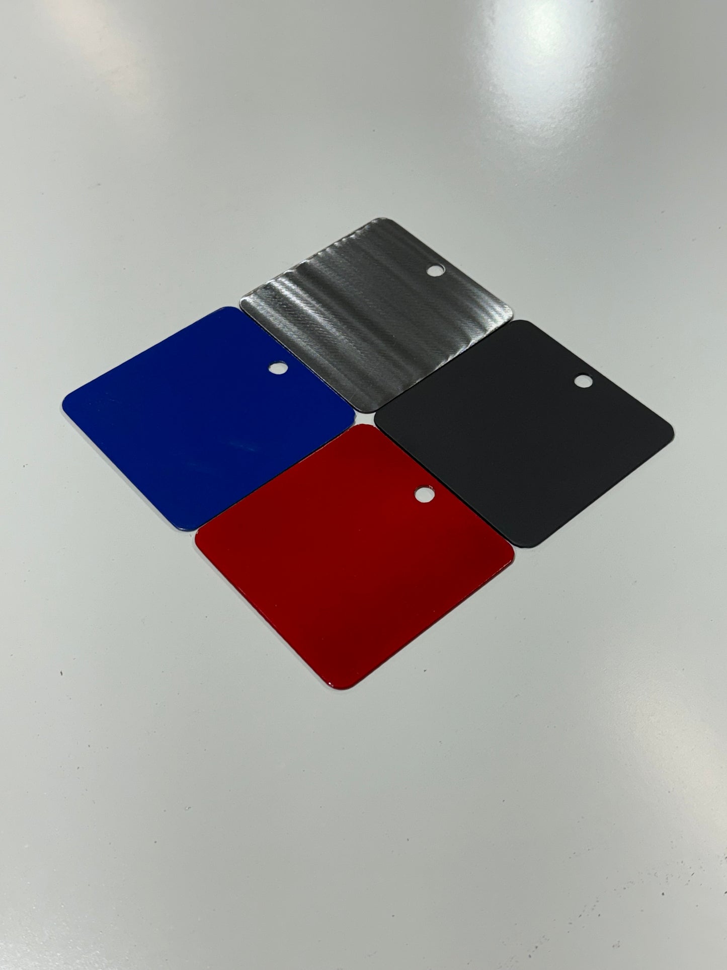 Custom Powder Coated Metal Laser Engraving Test Practice Blanks