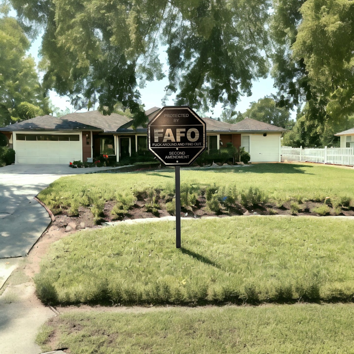 FAFO Second Amendment Yard Sign