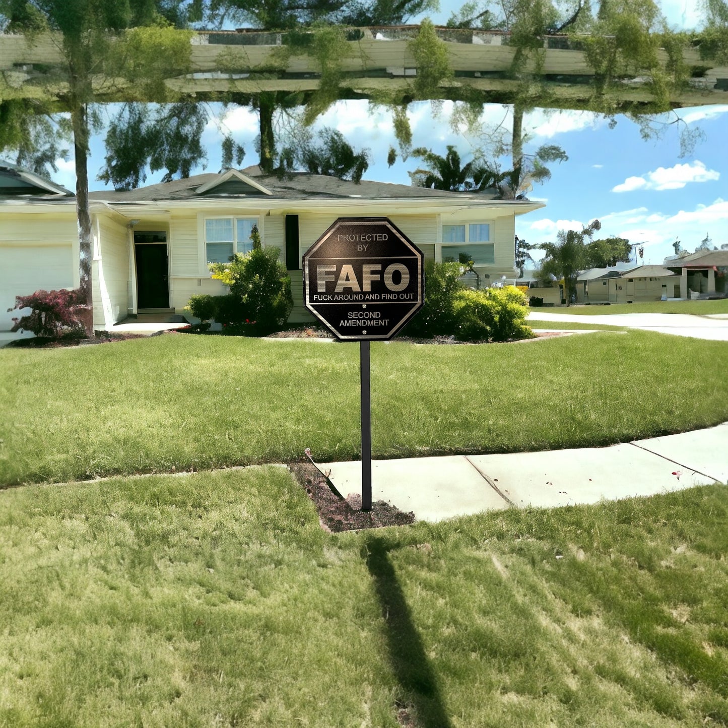 FAFO Second Amendment Yard Sign