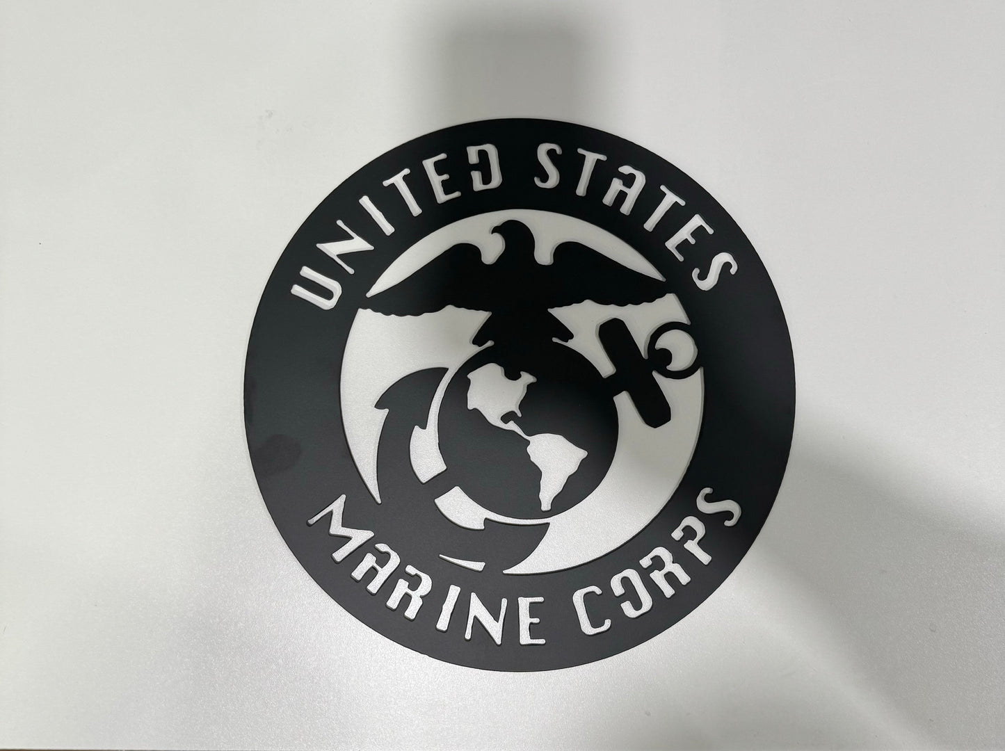 USMC Veteran Sign - US Marine Corps Metal Sign - Wall Art