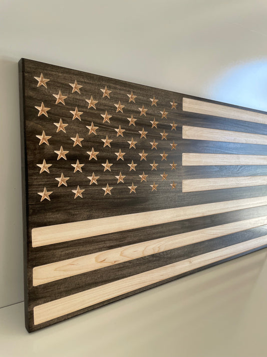 Wooden American Flag