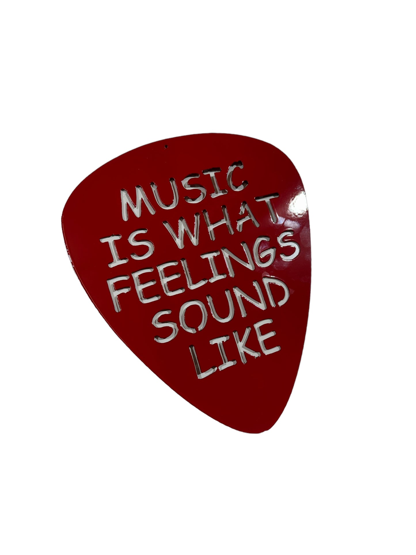 Metal Guitar Pick Wall Art - Studio Decor