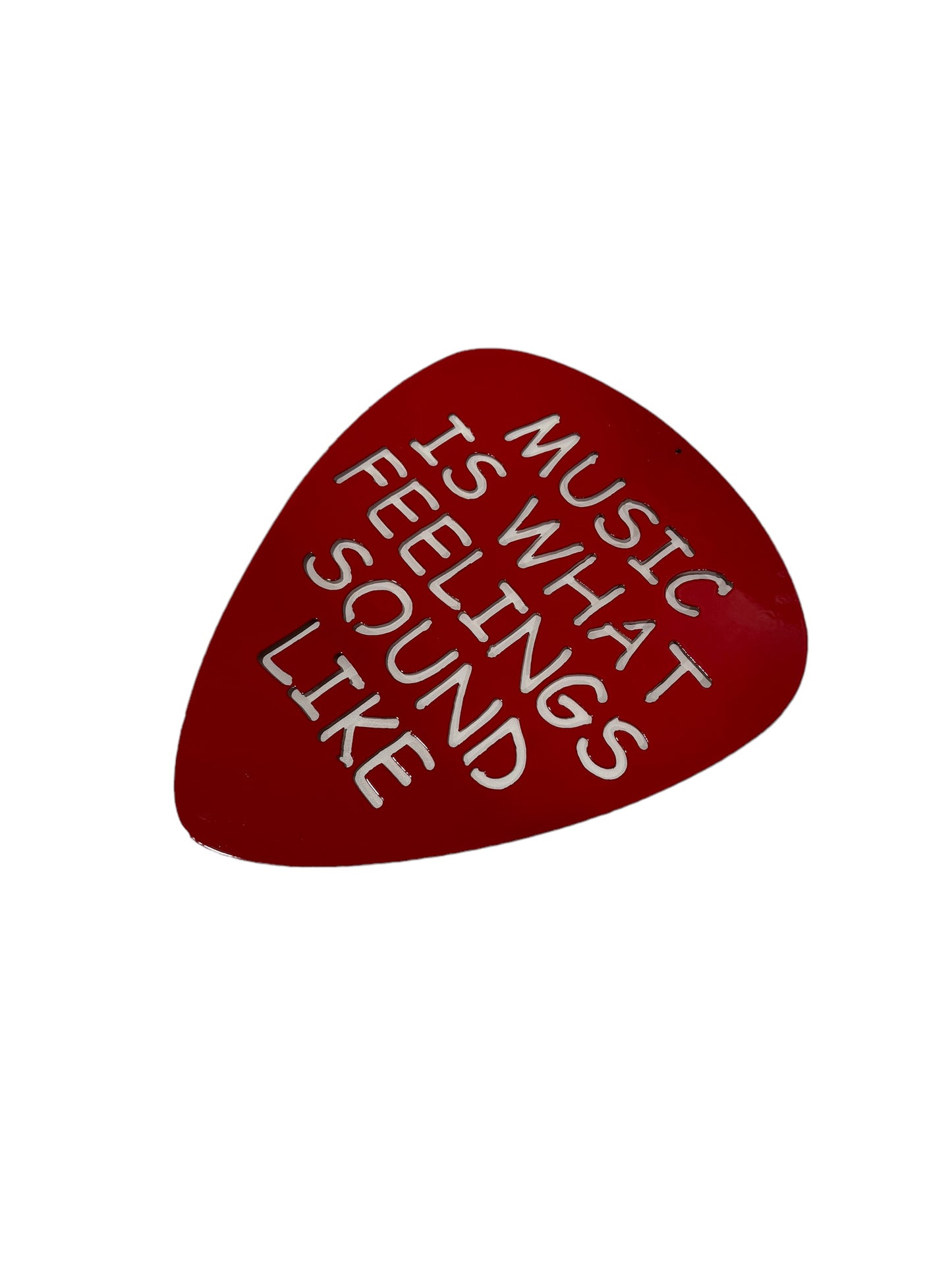 Metal Guitar Pick Wall Art - Studio Decor