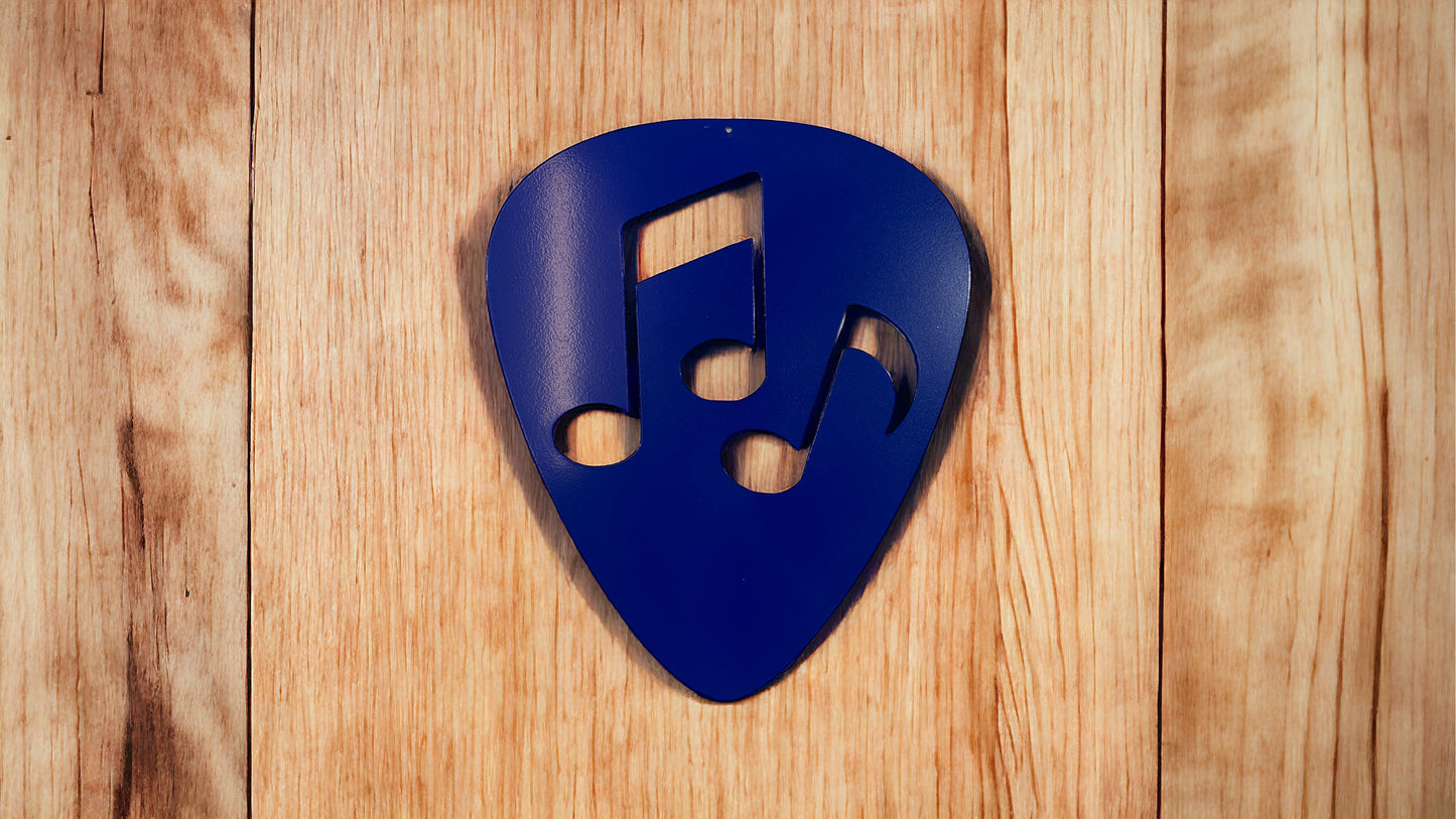 Metal Guitar Pick Wall Art - Studio Decor