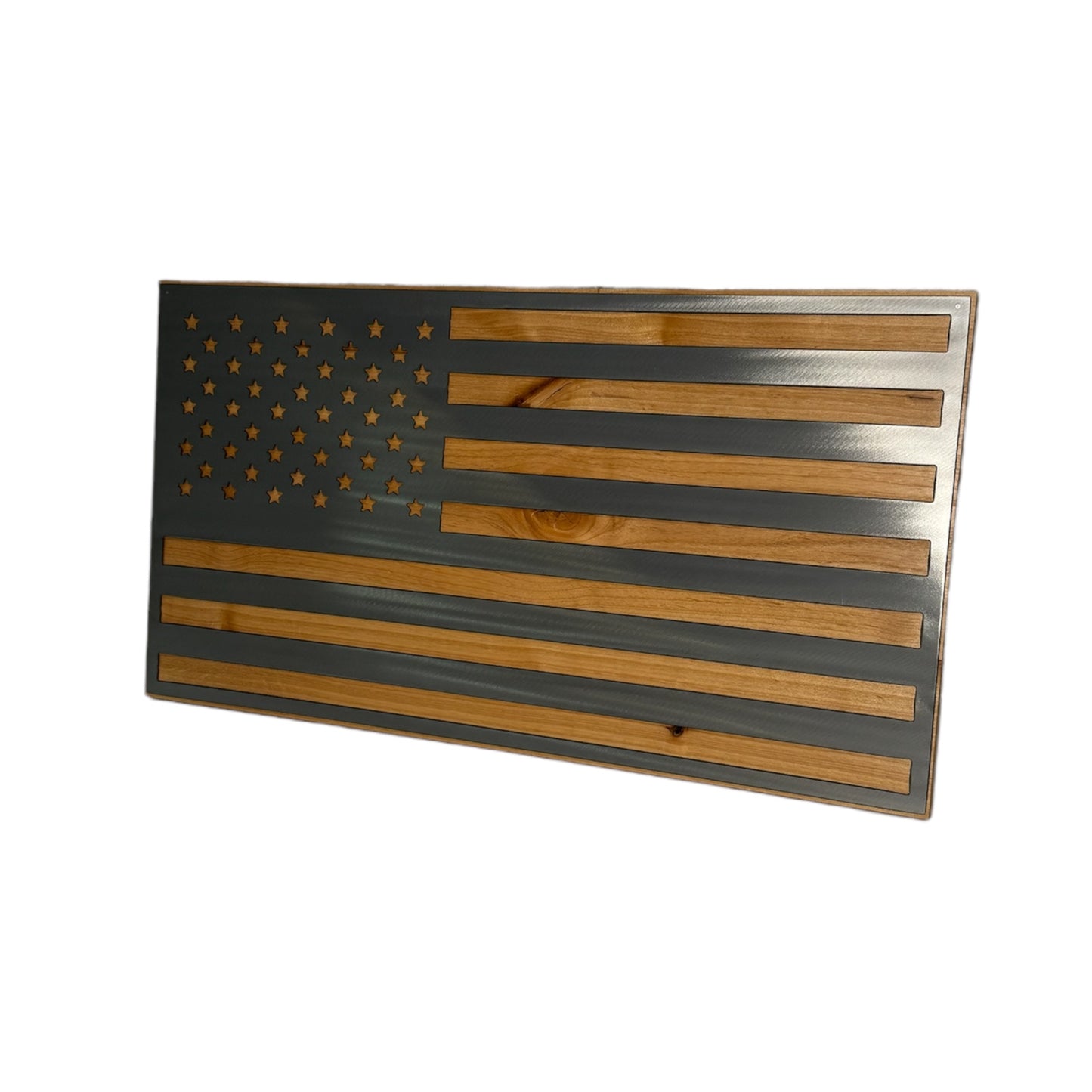 Metal American Flag Wooden US Flag Wall Art