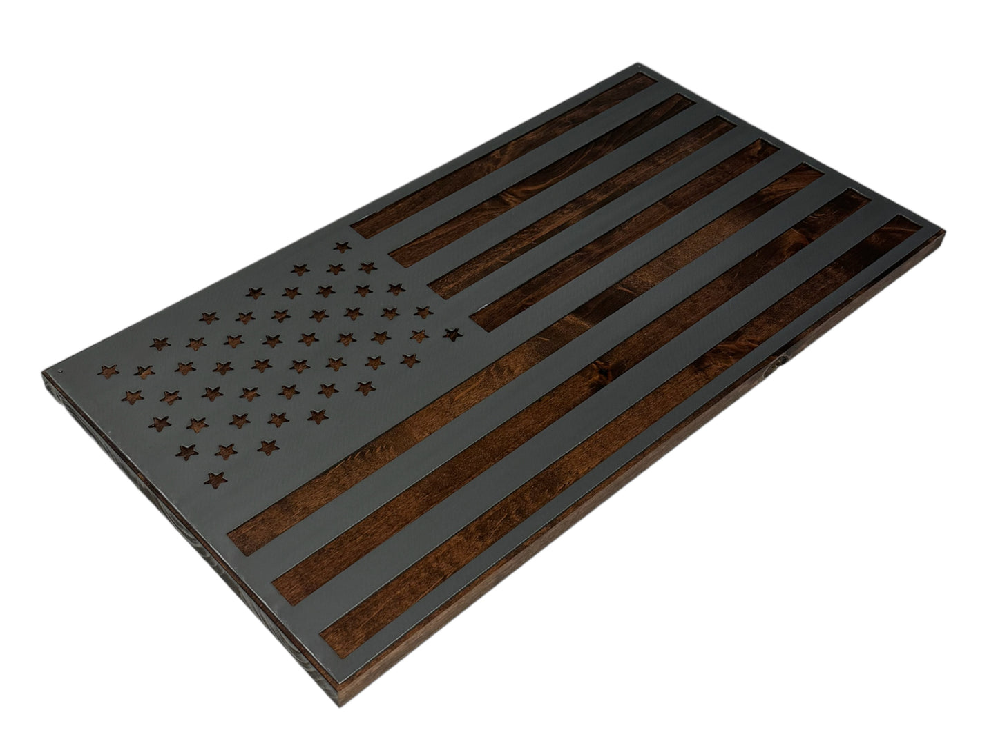 Wood and Metal American Flag