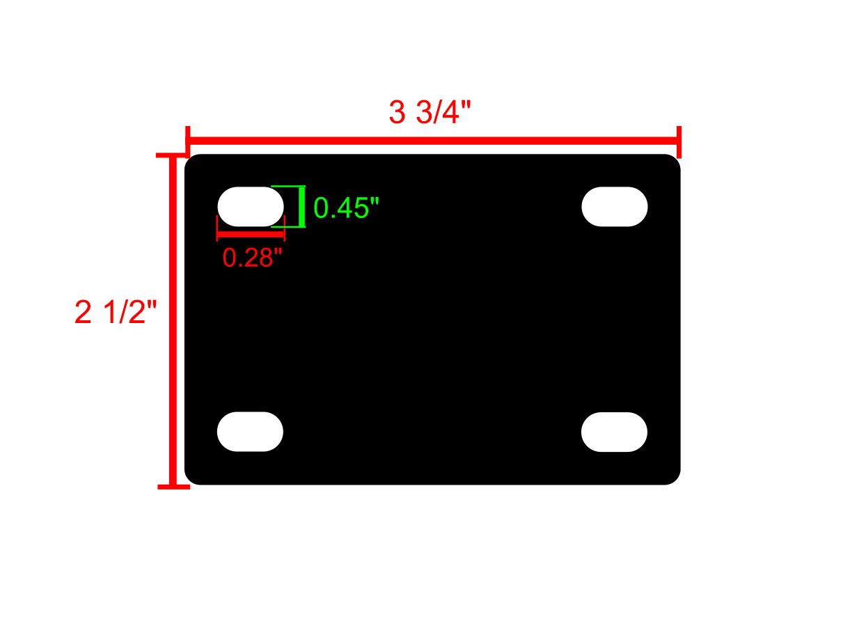 Caster Base Plate