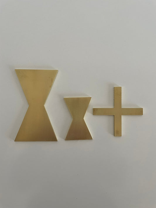 Brass Bowtie Inlay