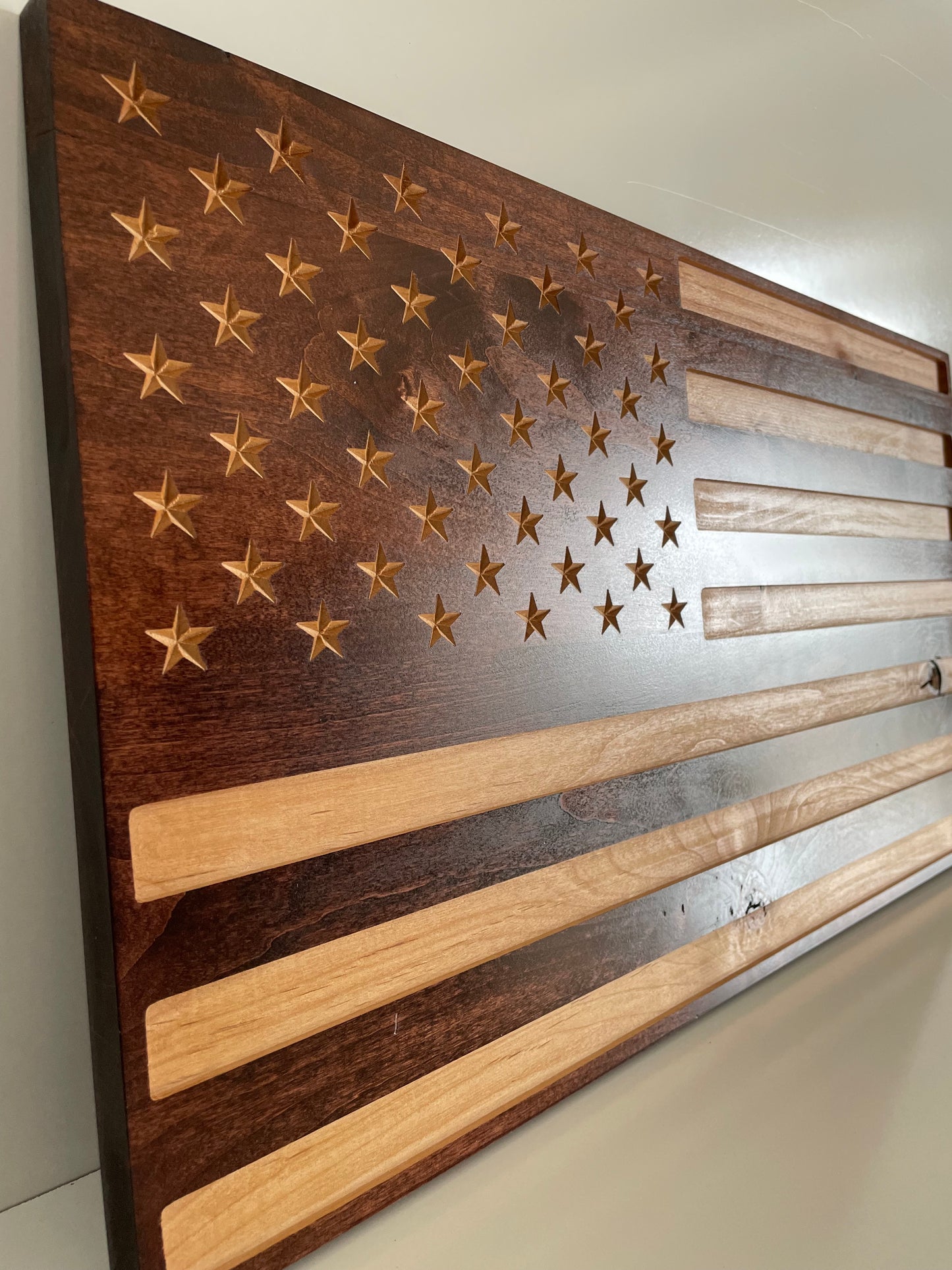 Wooden American Flag